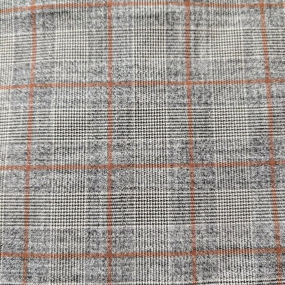 RW&CO pencil skirt grey rust brown plaid size 0 - Picture 8 of 14